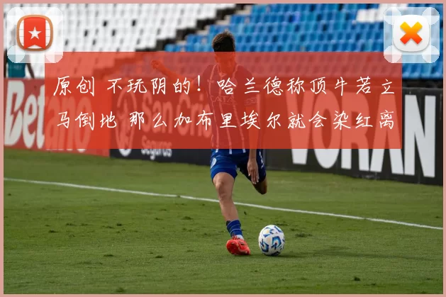 原创 不玩阴的！哈兰德称顶牛若立马倒地 那么加布里埃尔就会染红离场